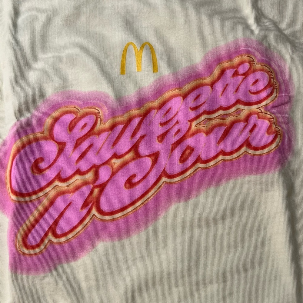 McDonald’s x Saweetie and Sour Collab Cropped Women's T-Shirt Size X-Large (E1) - Picture 2 of 3